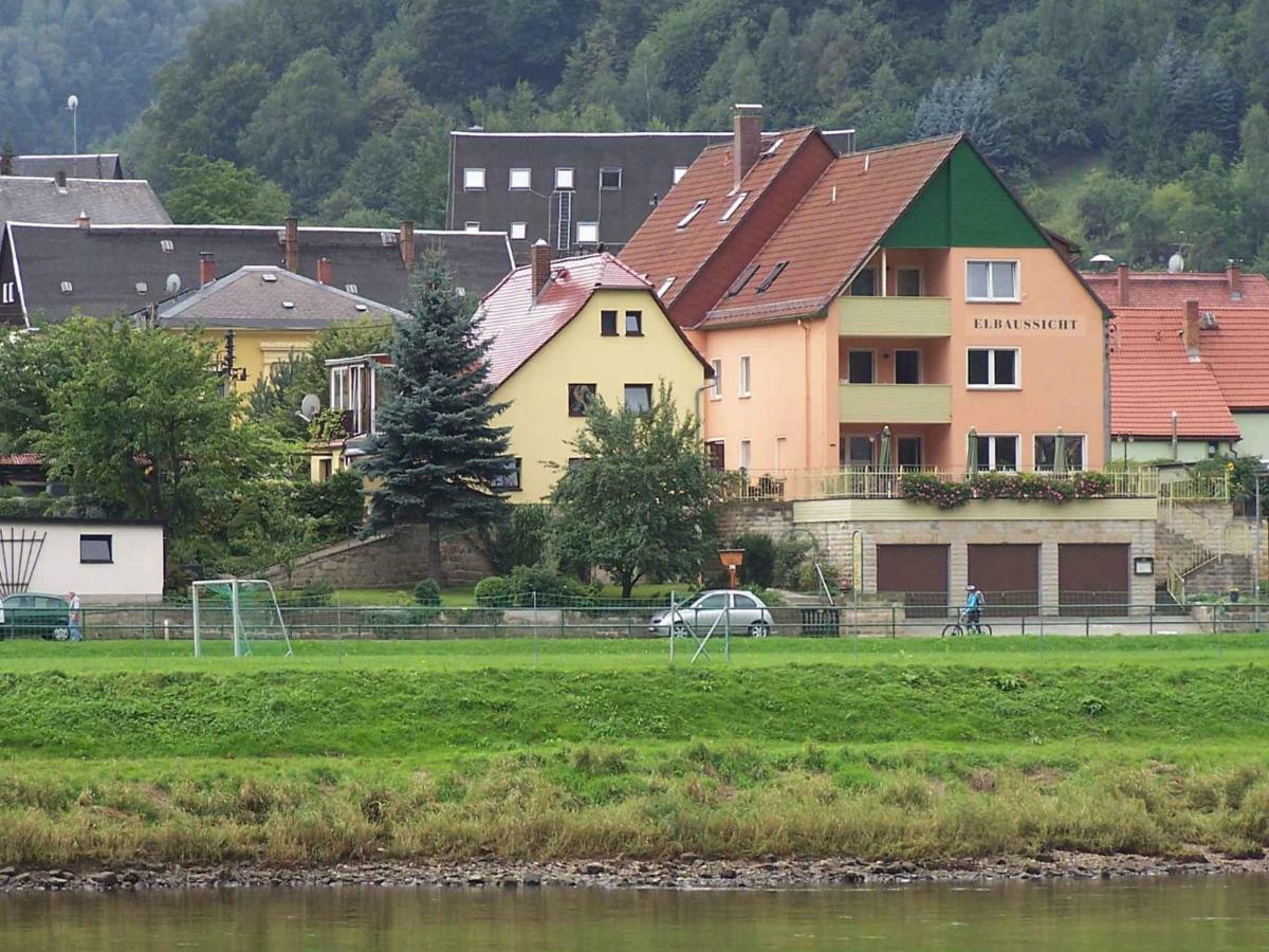 Ferienappartements Elbaussicht - Krippen 바트샨다우 외부 사진